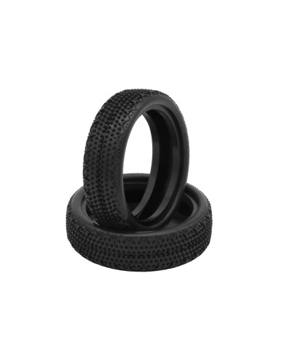 PAIR OF 110 TYRES CARPET 2WD MEDIUM FRONT - HOT RACE