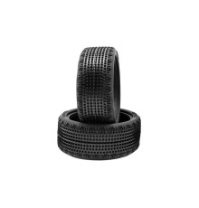 PAIR OF 110 TYRES CARPET 4WD SOFT FRONT LOW PROFILE - HOT RACE