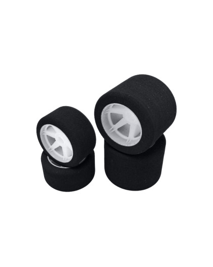 10 trains pneus piste 1/8 jantes light 32AV+35AR - D69-76mm -HOT RACE