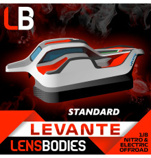1/8 OFFROAD BODY LEVANTE STANDARD WEIGHT - HOT RACE