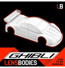 1/10 ONROAD BODY GHIBLI LIGHT WEIGHT - HOT RACE