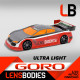1/10 ONROAD BODY GORO ULTRA LIGHT WEIGHT - HOT RACE