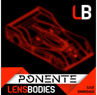 1/12 ONROAD BODY PONENTE STANDARD WEIGHT - HOT RACE