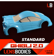 1/10 ONROAD BODY GHIBLI 2.0 STANDARD WEIGHT - HOT RACE