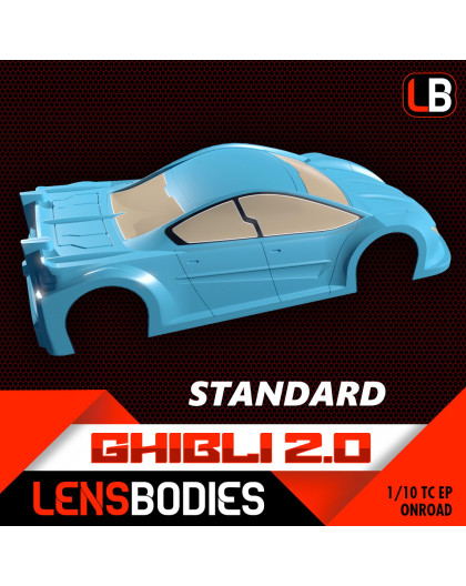 1/10 ONROAD BODY GHIBLI 2.0 STANDARD WEIGHT - HOT RACE