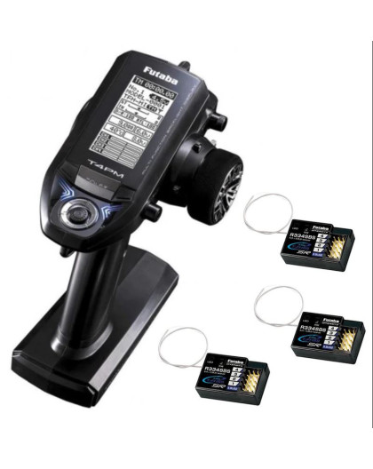 Futaba 4PM PLUS Radio + 3 x R334SBS receiver - FUTABA - 01000075-C2