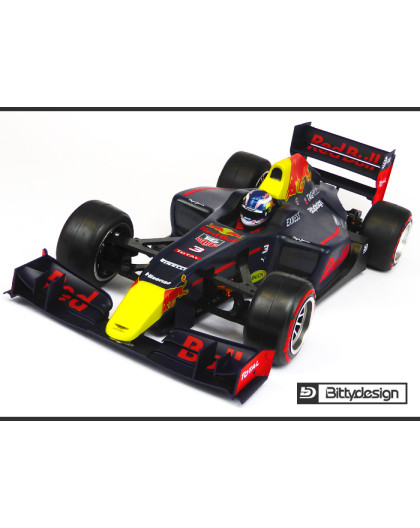 F1 Type-6R 1/10 clear body Light - BITTYDESIGN - BDF1-T6R