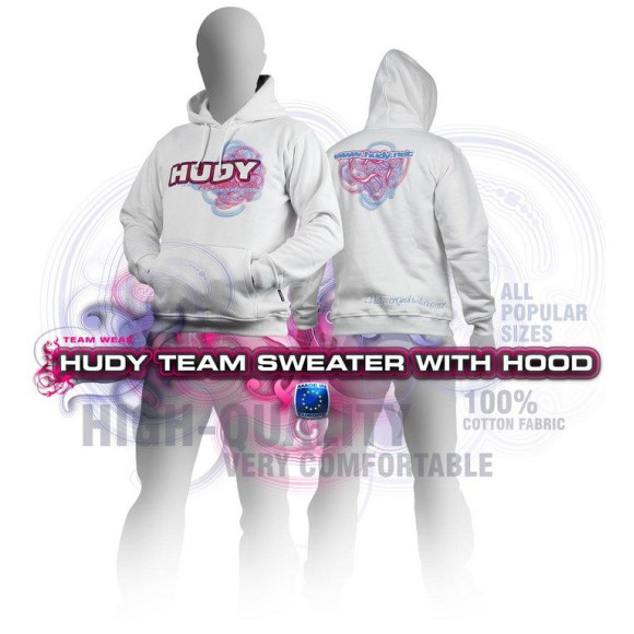 Hudy Sweater Hooded - White (Xxxl) - HUDY - 285500XXXL