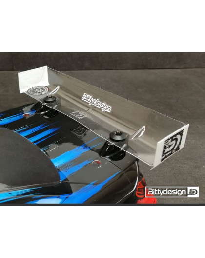 Rear HARD Wing for 190mm 1/10 TC Stock - BITTYDESIGN - BDRW-190STK