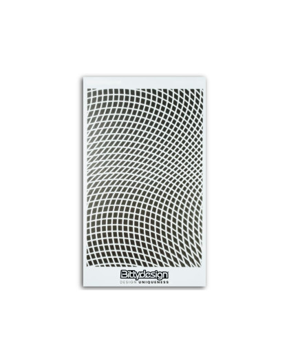 Vinyl stencil - Wave Mesh - BITTYDESIGN - BDSTC-015