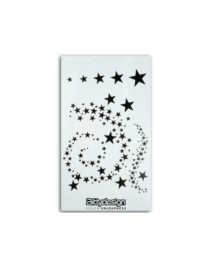 Vinyl stencil - Stars V2 - BITTYDESIGN - BDSTC-021