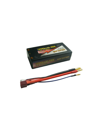 Lipo battery 7.4V 100C 5000mah 2S Shorty PK4 - VANT - V0204
