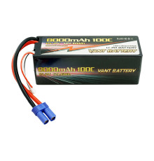 Accu Lipo 15.2V 100C 8000mah 4S Stick EC5 - VANT - V0401