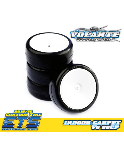 Pneus Volante V5 Touring 1/10 Carpet 28CP - VOLANTE - VT-V5-PG28CP