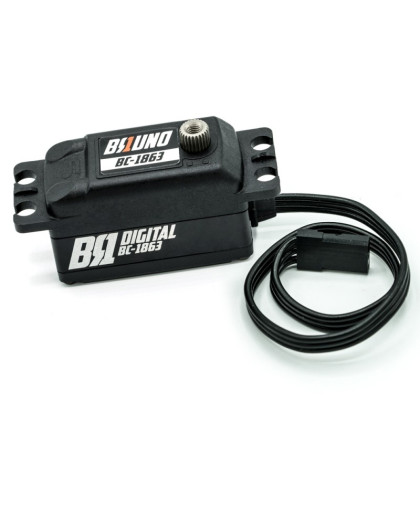 Long Wire BRUNO Low Profile Brushless Servo - BRUNO RC - BC-1863LW