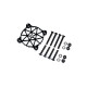 Aluminium safety mesh V2 for 40mm fan - black - NOSRAM - 901983