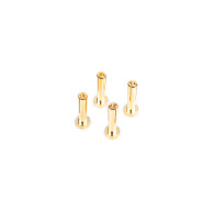 4mm Gold Connectors - 18mm length (4 pcs.) - NOSRAM - 999203