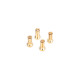 5mm Gold Connectors - 14mm length (4 pcs.) - NOSRAM - 999206
