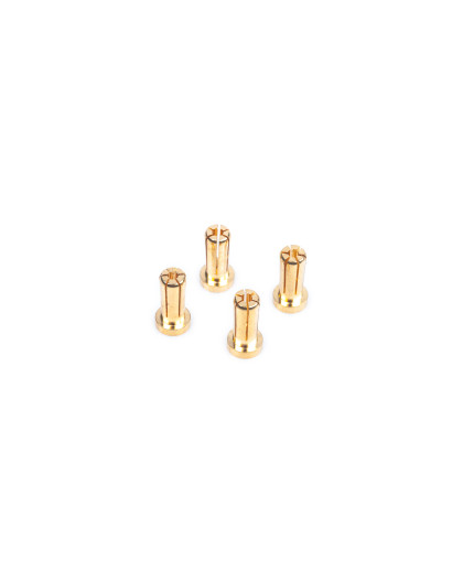 5mm Gold Connectors - 14mm length (4 pcs.) - NOSRAM - 999206