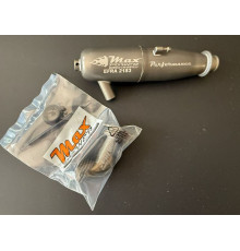 Echappement Black 1/8 Efra 2183 + Coude - MAX POWER - MX02183