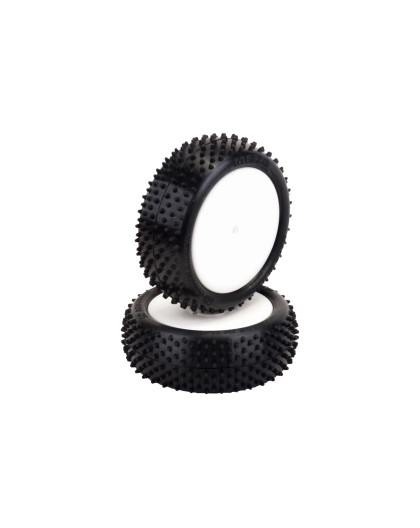 Pneus Mezzo AV 4wd Jaune Montés/Collés (2) - SCHUMACHER - U6893