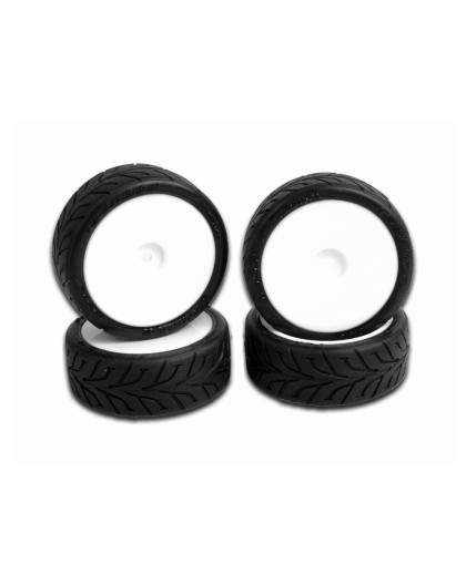 Pneus Shimizu D01J collés sur jantes (4) - SCHUMACHER - XG-RAIN