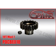 18t 1/8th Pinion 5mm Bore Mod 1 - OPTIMA - POCBE018