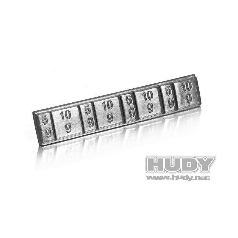 Lead Weights 4X5G & 4X10G With 3M Glue - HUDY - 293080