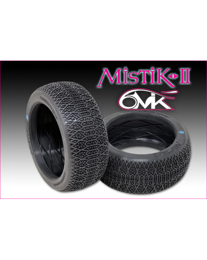 Pneus TT 1/8 Mystik 2 - Fire (2) - 6MIK - T22F