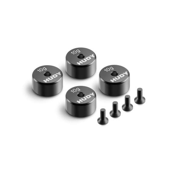 Precision Balancing Chassis Weight 10G (4) - HUDY - 293084