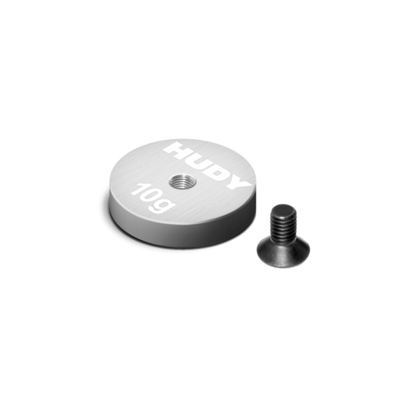 Pure Tungsten Weight Thin Round 15mm With M3 - 10G - HUDY - 293085