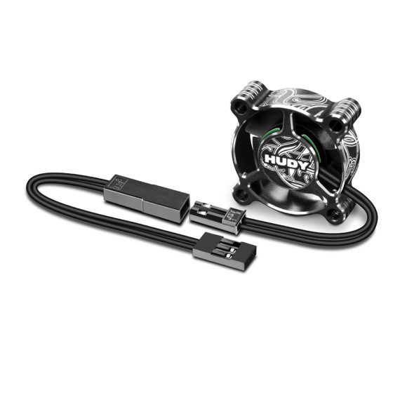 Ventilateur Alu 30mm - Fixation sup/latérale 4 trous - HUDY - 293102