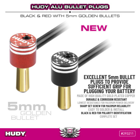 Connecteurs PK5 Noir/Rouge (2+2) - HUDY - 293211