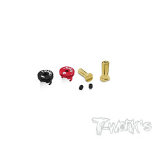 Connecteurs Noir/Rouge + PK 5mm Long (2+2) - T-WORKS - EA-040-5BRL