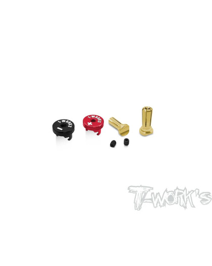 Heatsink Connector 5mm Long - Black/Red - T-WORKS - EA-040-5BRL