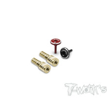 Cache-connecteurs Noir/Rouge + PK 4mm (2+2) V2 - T-WORKS - EA-042-4BR