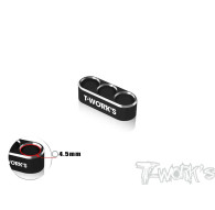 Alum. Wire Guide 3 Hole 4.5mm - Black - T-WORKS - EA-046-B4.5-BK