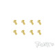 2.5mmx4mm Gold Steel Button Head Screws (8pcs) - T-WORKS - GSS-2504B