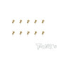 3mmx4mm Gold Steel UFO Screws (10pcs) - T-WORKS - GSS-304U
