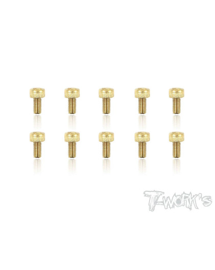 Vis Acier Traitées GOLD CHC 3x6mm (10) - T-WORKS - GSS-306H
