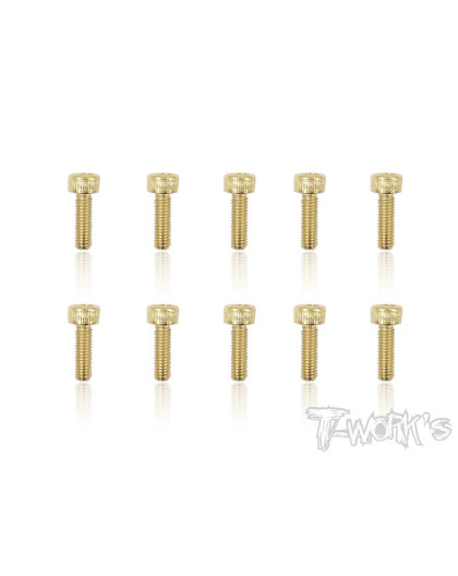 Vis Acier Traitées GOLD CHC 3x10mm (10) - T-WORKS - GSS-310H