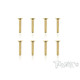Screws GOLD FHC 3x16mm (8) - T-WORKS - GSS-316C