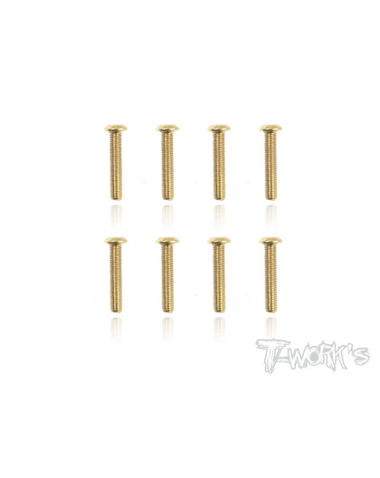 Vis Acier Traitées GOLD BHC 3x16mm (8) - T-WORKS - GSS-316B