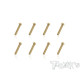 3mmx16mm Gold Steel UFO Screws (8pcs) - T-WORKS - GSS-316U