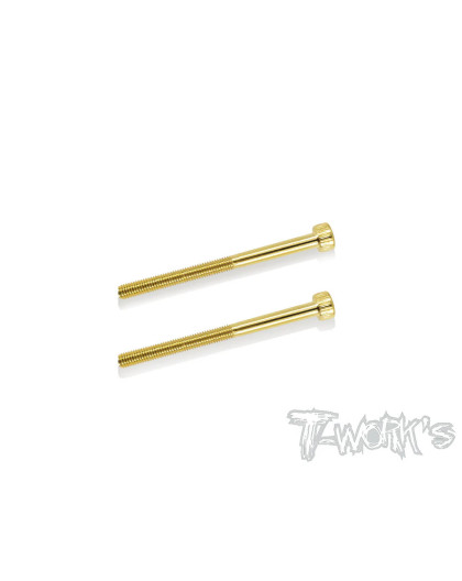 Vis Acier GOLD CHC 3x40mm Mi-Filetage (2) - T-WORKS - GSS-340hh