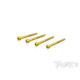 Vis Acier GOLD CHC 3x35mm Mi-Filetage (4) - T-WORKS - GSS-335HH