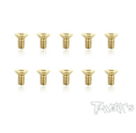 Screws GOLD FHC 4X6mm (10) - T-WORKS - GSS-406C
