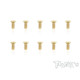 Screws GOLD FHC 4x10mm (10) - T-WORKS - GSS-410C