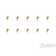 Vis Acier Traitées GOLD Tête UFO 4x8mm (10) - T-WORKS - GSS-408U