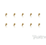 4mmx8mm Gold Steel UFO Screws (10pcs) - T-WORKS - GSS-408U